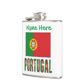 Personalisierte Portugal-Flagge-Herkunft Flachmann (Links)