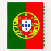 Personalisierte portugiesische Flagge Notizblock (Rückseite)