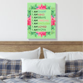 Personalisierte positive Bejahungen für Kinder Leinwanddruck (Insitu (Schlafzimmer))