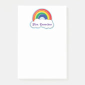 Personalisierte Post-It des REGENBOGENS | Klebezettel (Vorderseite)