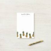 Personalisierte Post-it®-Noten für Ananas-Liebhabe Post-it Klebezettel (Auf Schreibtisch)