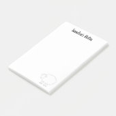 Personalisierte Post-it®-Noten mit niedlichen Scha Post-it Klebezettel (angewinkelt)