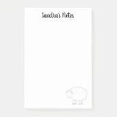 Personalisierte Post-it®-Noten mit niedlichen Scha Post-it Klebezettel (Vorderseite)