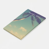 Personalisierte Post-it®-Noten mit Palmen-Foto Post-it Klebezettel (angewinkelt)