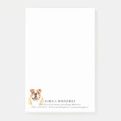 Personalisierte Post-It-Notes für Aquarellhunde Post-it Klebezettel (Vorderseite)