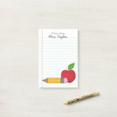 personalisierte Post-It-Notes "Old School Rules" Post-it Klebezettel (Auf Schreibtisch)