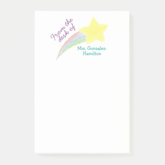 Personalisierte Post-it-Notizen für Lehrer Post-it Klebezettel (Vorderseite)