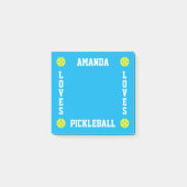 Personalisierte Post-it®-Notizen für Pickleball-Sp Post-it Klebezettel (Vorderseite)
