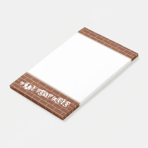 Personalisierte Post-it®-Notizen mit Backsteinwand Post-it Klebezettel