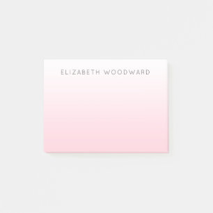Personalisierte Post-it-Notizen mit rosa Ombre-Ver Post-it Klebezettel