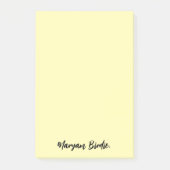 Personalisierte Post-it-Sticky-Notizen mit Namen Post-it Klebezettel (Vorderseite)