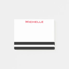 Personalisierte Post-Itanmerkungen B/W Post-it Klebezettel