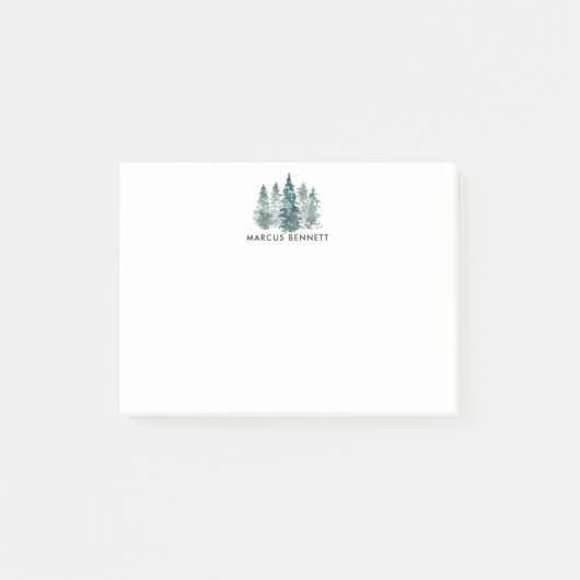 Personalisierte Post-Its | Rustikale Minimalistisc Post-it Klebezettel (Vorderseite)