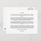 PERSONALISIERTE POSTCARD AUS SANTA FEIERTAGSPOSTKARTE (Vorne/Hinten)