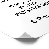 Personalisierte Poster-Blank mit einer Leinwand vo Poster (Ecke)