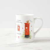 Personalisierte Postfach Posthaste Knochen-China T Porzellantasse (Rechts)