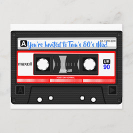 personalisierte Postkarte des Mix Tape 80