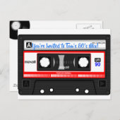 personalisierte Postkarte des Mix Tape 80 (Vorne/Hinten)