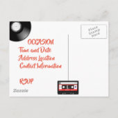 personalisierte Postkarte des Mix Tape 80 (Rückseite)