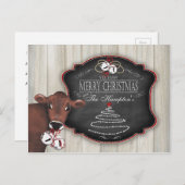 Personalisierte Postkarte Frohe Weihnachts Jingle (Vorne/Hinten)