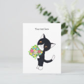 Personalisierte Postkarte für die Cat-Postkarte (Stehend Vorderseite)