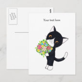 Personalisierte Postkarte für die Cat-Postkarte (Vorne/Hinten)