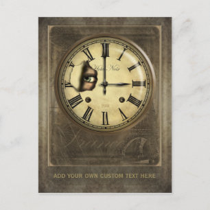 Personalisierte Postkarte Paris Uhr Beobachten