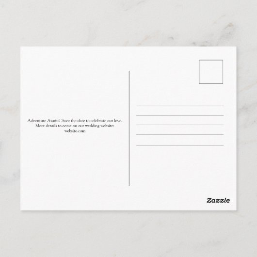 Personalisierte Postkarte San Francisco Skyline (Rückseite)