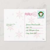 Personalisierte Postkarte vom Santa (Rückseite)