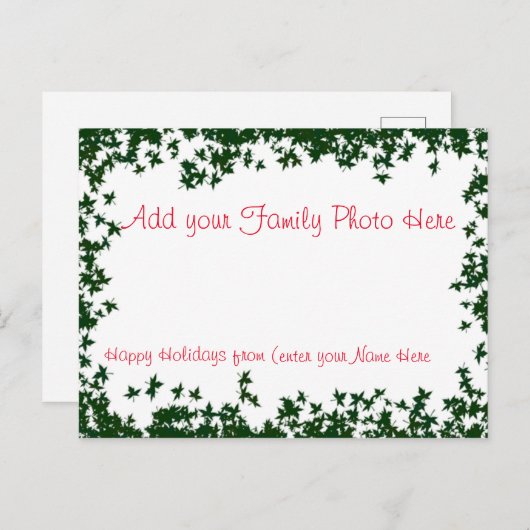 Personalisierte Postkarten mit Ihrem Foto (Vorne/Hinten)