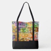Personalisierte Postmarkensammlung Tote Bag Tasche (Rückseite)