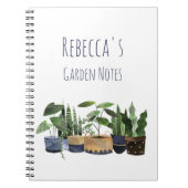 Personalisierte Pot-Pflanze & Cactus Garden Notizblock (Vorderseite)