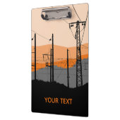 Personalisierte Power für industrielle Sonnenunter Klemmbrett (Links)