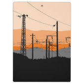 Personalisierte Power für industrielle Sonnenunter Klemmbrett (Rückseite)