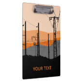 Personalisierte Power für industrielle Sonnenunter Klemmbrett (Rechts)