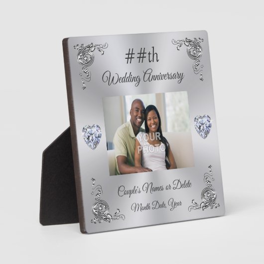 Personalisierte preiswerte Jubiläumsgeschenke, Fot Fotoplatte (Vorderseite)