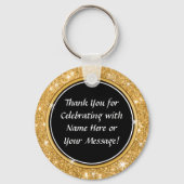 Personalisierte preiswerte Musik Themenabende Gast Schlüsselanhänger (Rückseite)