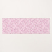 Personalisierte Preppy in Pink Mandala Art Deco Yogamatte (Rückseite (Horizontal))