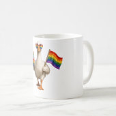 Personalisierte Pride-Gans | Benutzerdefinierter T Kaffeetasse (VorderseiteRechts)
