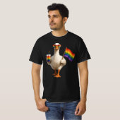 Personalisierte Pride-Gans | Benutzerdefinierter T T-Shirt (Vorne ganz)