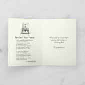 Personalisierte Priesterordination Religious Jesus Karte (Innenseite)