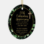 Personalisierte Priesterortung Keramik Ornament (Rechts)