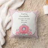 Personalisierte Princess Carriage Baby Pillow Kissen (Decke)