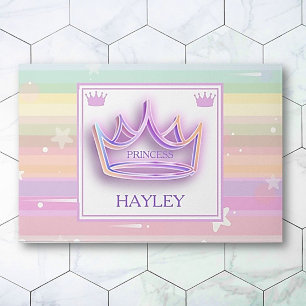 Personalisierte Princess Crown Area Teppich Fußmatte
