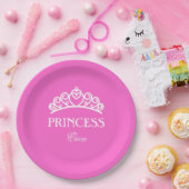 Personalisierte Princess-Platte mit Namen Pappteller (Party)
