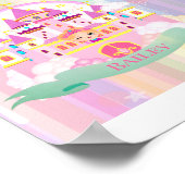 Personalisierte Princess Print, Wall Poster (Ecke)