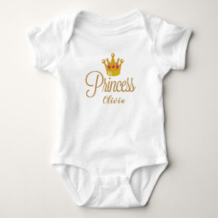 Personalisierte Princess (Vor- oder Nachname der K Baby Strampler