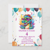 Personalisierte Prints & Download Girls zum Geburt Einladung (Vorderseite)