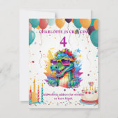 Personalisierte Prints & Download Girls zum Geburt Einladung (Rückseite)