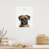 Personalisierte Printwerbung an den Grenzen Poster (Küche)